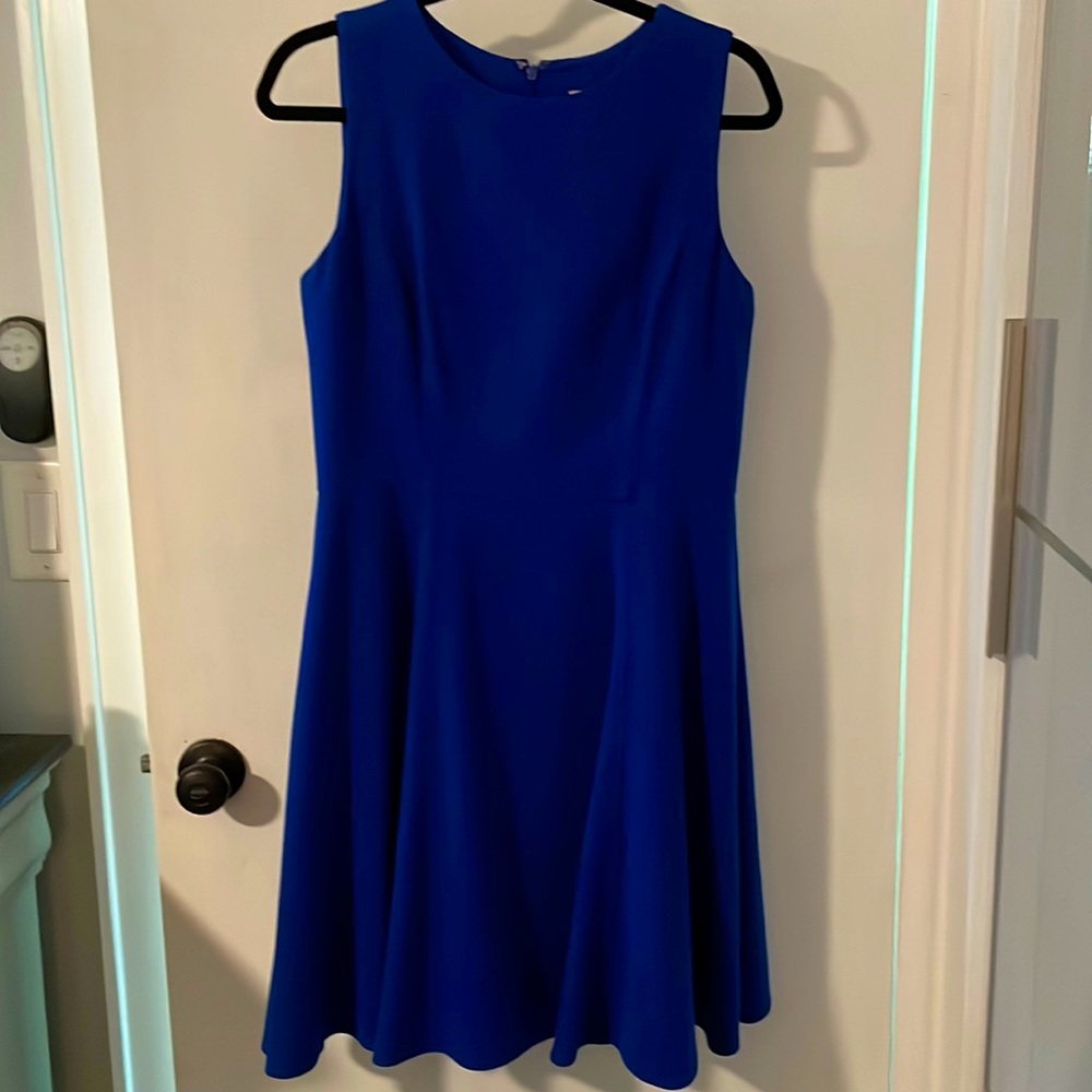 Eliza J Fit and Flare Royal Blue Dress size 10